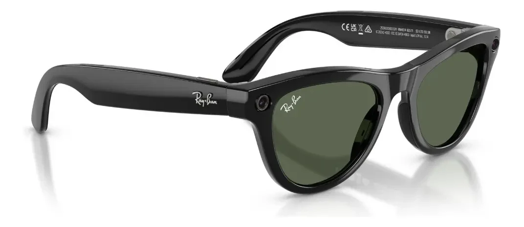 Gafas Ray-ban Skyler Meta Shiny Black/g15 Green G15 Green Brillant Black Verde Negro 52 6