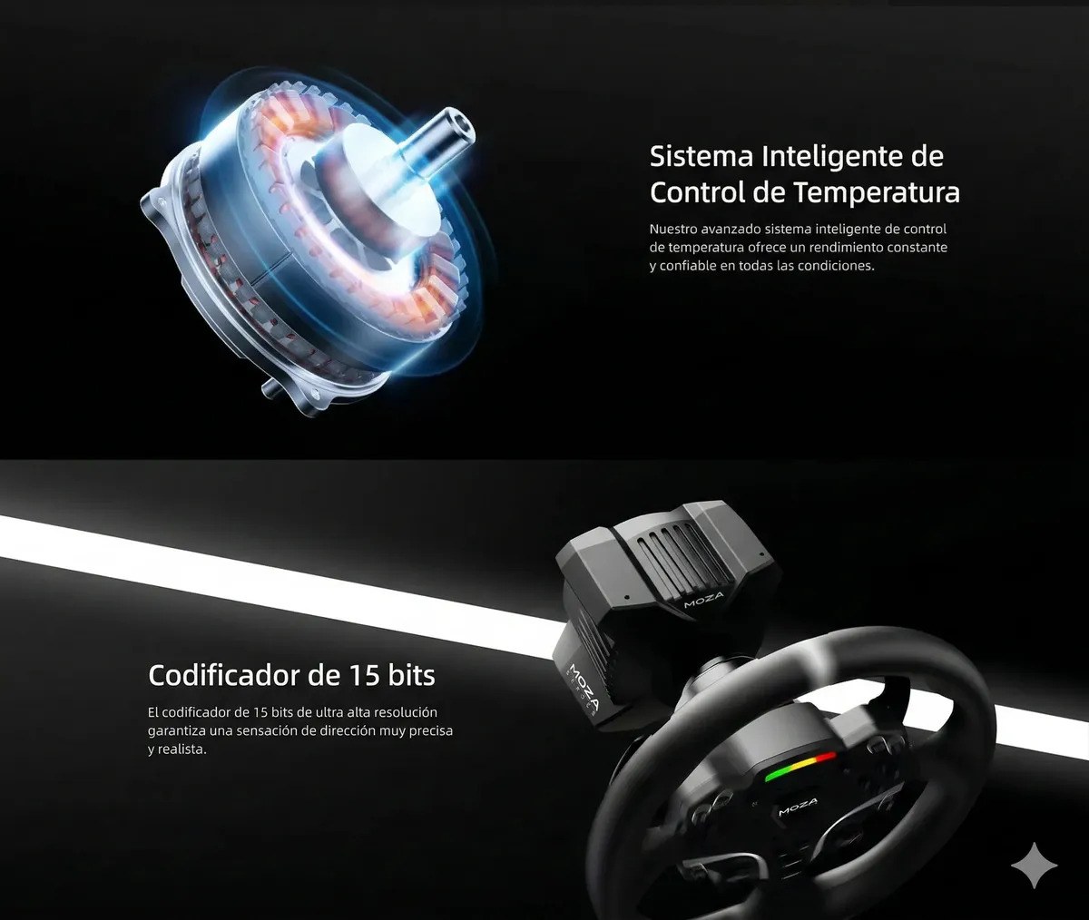 Volante Y Pedales Moza Racing R3 Direct Drive Para Simulador Pc Negro 6
