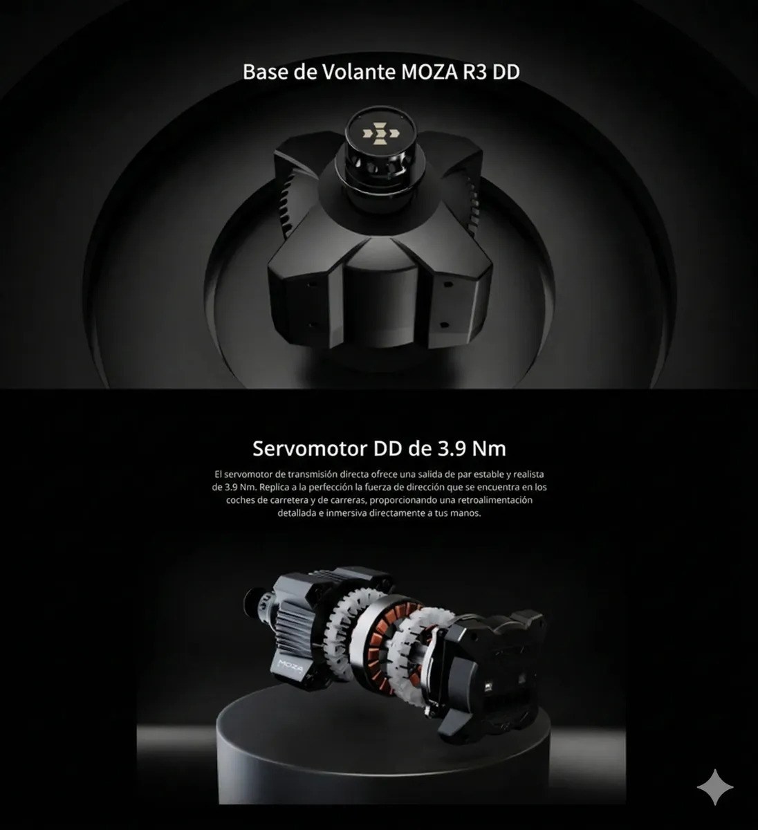 Volante Y Pedales Moza Racing R3 Direct Drive Para Simulador Pc Negro 4