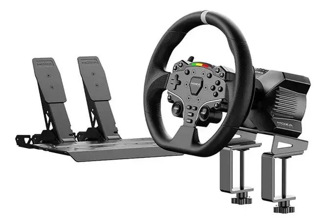 Volante Y Pedales Moza Racing R3 Direct Drive Para Simulador Pc Negro