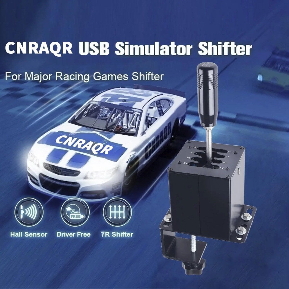 Palanca De Cambios - Simulador - Shifter Usb - Caja En H 7+r Negro 6
