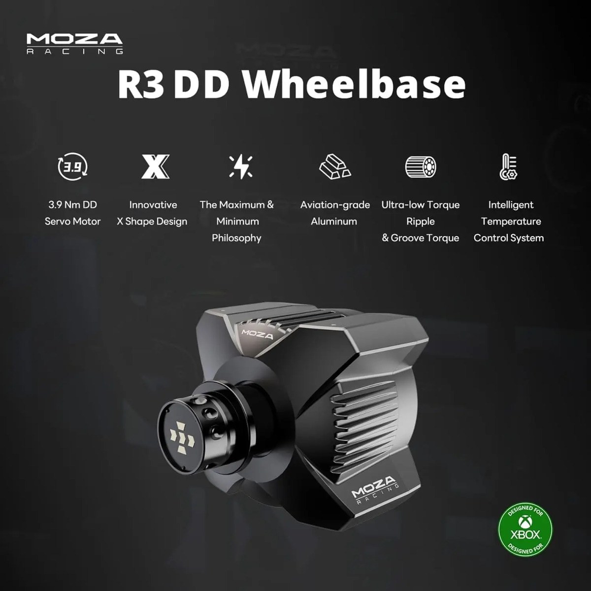 Kit Moza R3 (xbox) - Dd 3.9nm - Aro Base Y Pedales! Xbox/pc Xbox 3