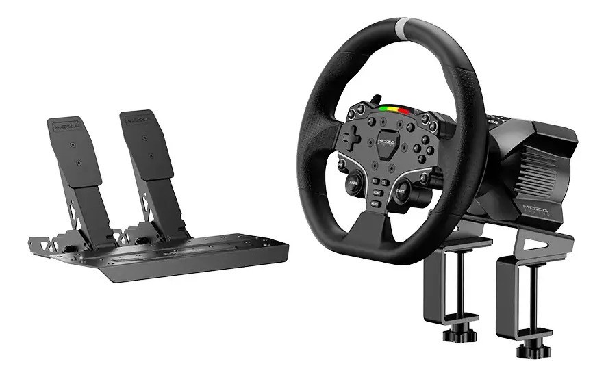 Kit Moza R3 - Direct Drive 3.9nm - Aro Base Y Pedales! Pc
