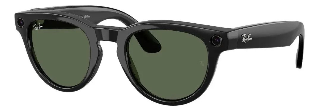Meta Headliner Gen2 Ray-ban Verde G-15 Negro Brillante Mediana 3